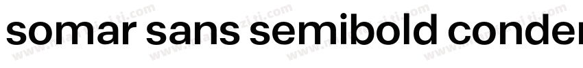somar sans semibold condensed字体转换